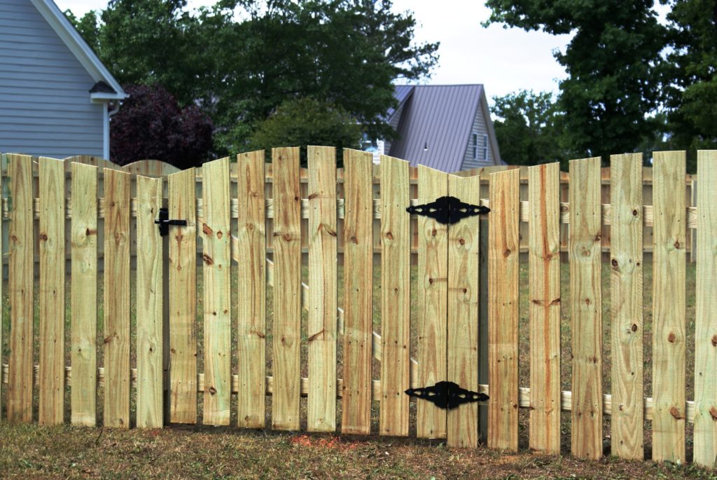 Semi Privacy Arch Wood Fence from Big Jerry's Fencing