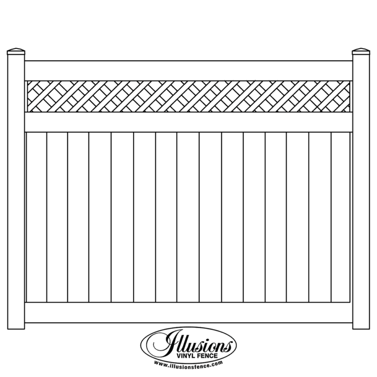 V3215D-6-Illusions-Tongue-and-Groove-Vinyl-Privacy-Fence-with-Diagonal-Lattice-Top