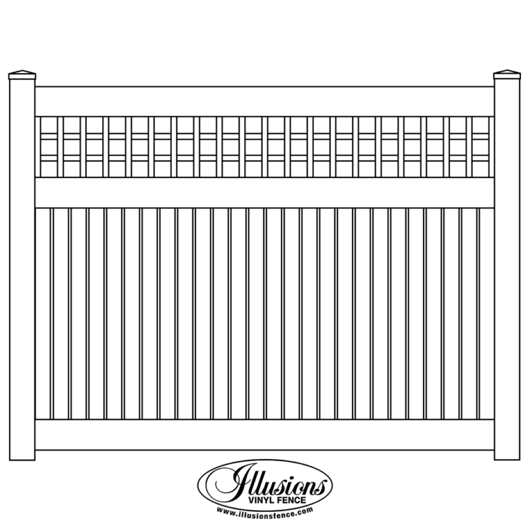 V52153OE-6-Illusions-Vinyl-Semi-Privacy-Fence-with-3-Inch-Boards-and-Old-English-Lattice-Top