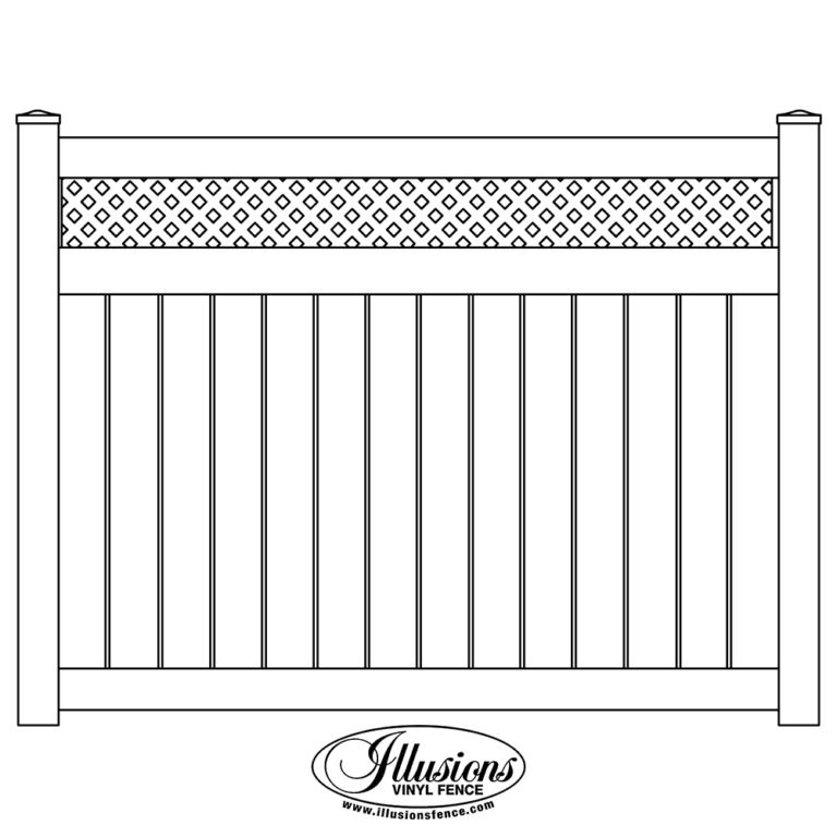 V5215DS-6-Illusions-Vinyl-Semi-Privacy-Fence-with-with-Small-Diagonal-Lattice