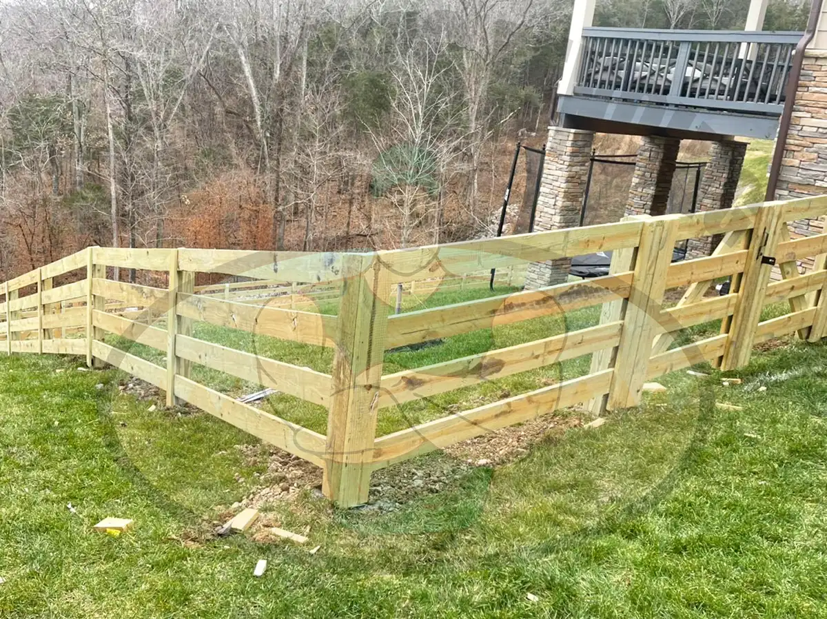 Wood Farm Fence from Big Jerry's Fencing