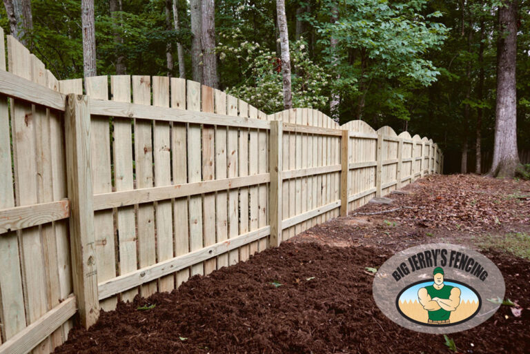 Semi-Privacy Arch Top Wood Fence from Big Jerry's Fencing
