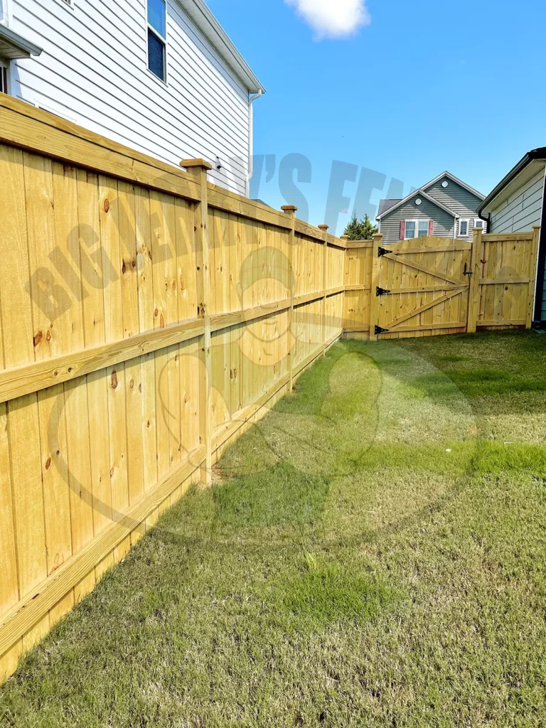 The Cannonball wood privacy fence from Big Jerry's Fencing