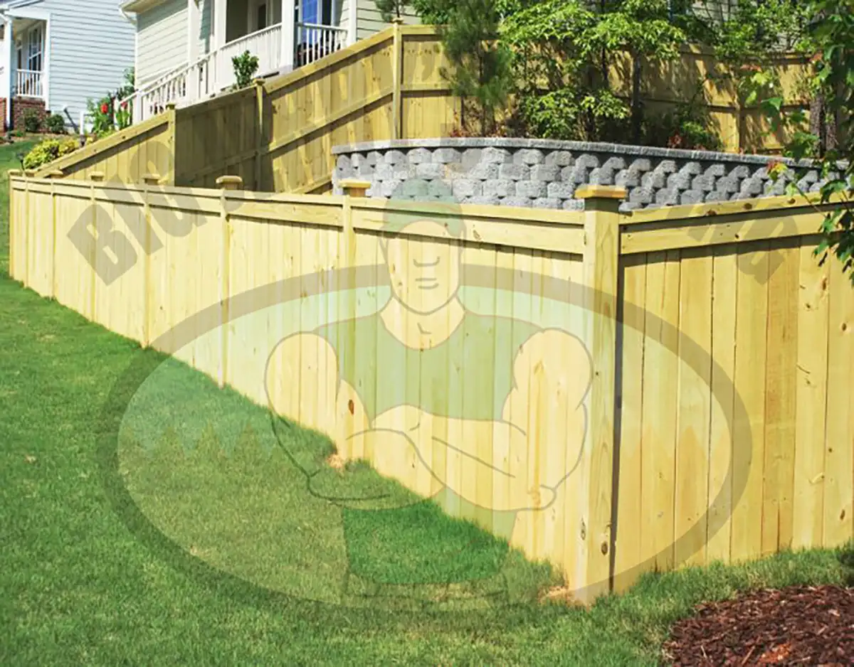 Cannonball wood privacy fence from Big Jerry's Fencing