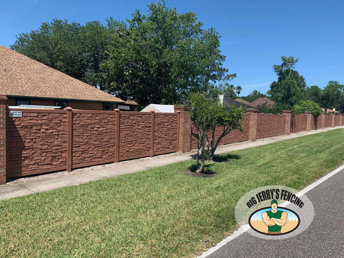 Ecostone Simtek Composite fence from Big Jerry's Fencing