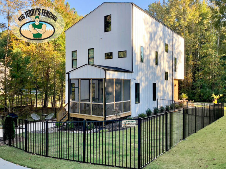 Elon Style Aluminum fence from Big Jerry's Fencing