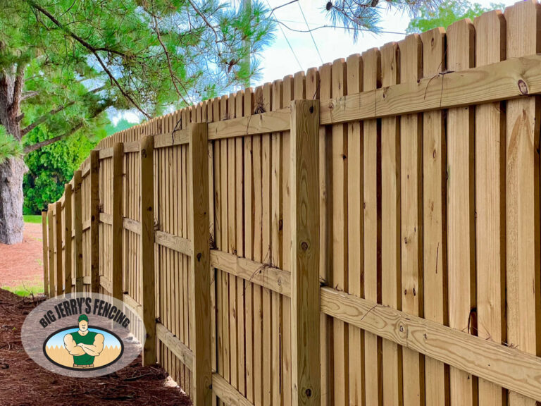 The Fortson Wooden Fence from Big Jerry's Fencing