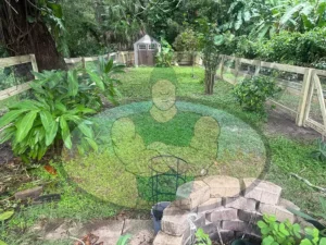 Garden Fence with Wire