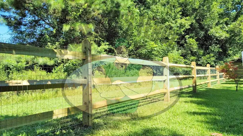 Split Rail with Wire farm fence from Big Jerry's Fencing