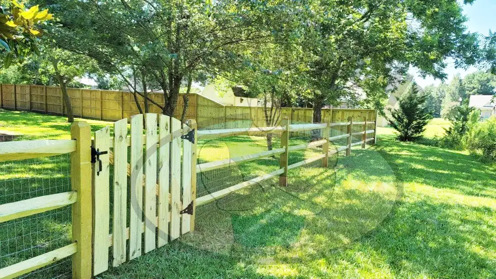 Split Rail with Wire farm fence from Big Jerry's Fencing