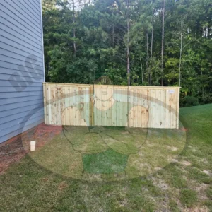 Tillman Wood Privacy Board on Board with Top Cap